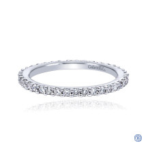 Gabriel & Co. 14kt White Gold Diamond Band