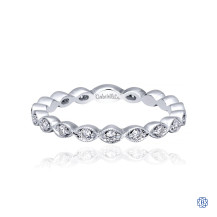 Gabriel & Co. 14kt White Gold Diamond Stackable Ring