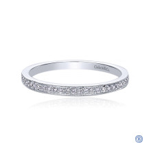 Gabriel & Co. 14kt White Gold Diamond Stackable Ring