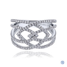 Gabriel & Co. 14kt White Gold Diamond Ring