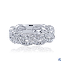 Gabriel & Co. 14kt White Gold Diamond Stackable Ring