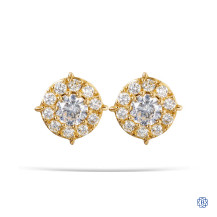 18kt Yellow Gold 0.81ct Diamond Stud Earrings