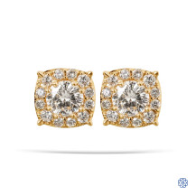 18kt Yellow Gold 0.89ct Diamond Stud Earrings