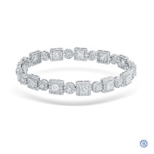 18kt White Gold 6.38ct Diamond Bracelet