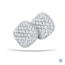 18kt White Gold 3.66ct Diamond Earrings