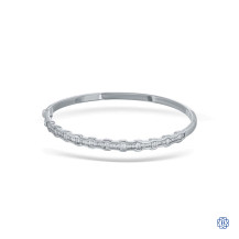 14kt White Gold 1.45ct Diamond Bangle