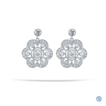 14kt White Gold 0.59ct Diamond Earrings