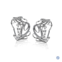 Simon G 18kt white gold diamond Earrings