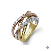 Simon G Gold Diamond Ring