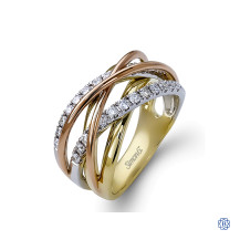 Simon G Gold Diamond Ring