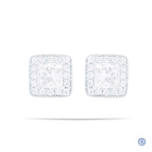 14kt White Gold 1.00ct Diamond Stud Earrings