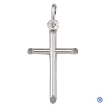 White Gold Cross Pendant