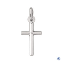 White Gold Cross Pendant