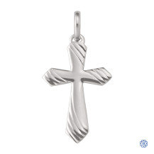 White Gold Cross Pendant