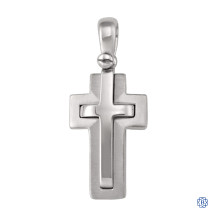 White Gold Cross Pendant