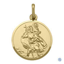 10kt Yellow Gold St. Christopher Pendant