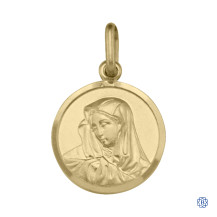 Yellow Gold Madonna Pendant