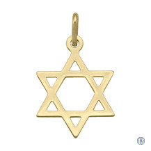 Star of David Gold Pendant