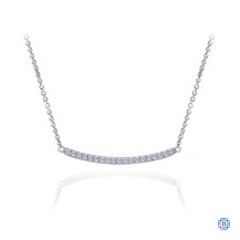 Gabriel & Co. 14kt White Gold Diamond Bar Necklace