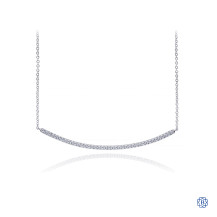 Gabriel & Co. 14kt White Gold Diamond Bar Necklace