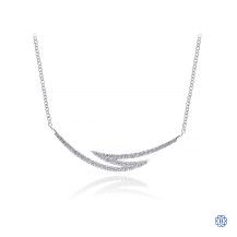 Gabriel & Co. 14kt White Gold Diamond Bar Necklace