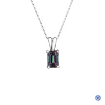 10kt White Gold Mystic Topaz Pendant