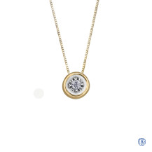 10kt Yellow Gold Doughnut Diamond Pendant