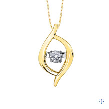 10kt Yellow Gold 0.02ct Tempo Diamond Pendant