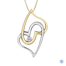 10kt White and Yellow Gold Canadian Diamond necklace