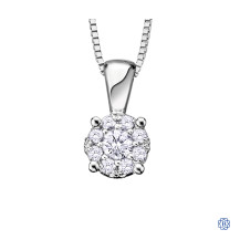 10kt White Gold Diamond Pendant