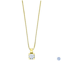 10kt Yellow Gold Canadian Diamond Necklace