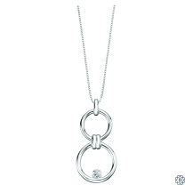 Silver Canadian Diamond necklace