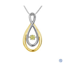 10kt Yellow Gold "Pulse" Yellow Diamond Necklace