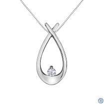 10kt White Gold Canadian Diamond necklace