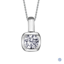 10kt White Gold Canadian Diamond Necklace