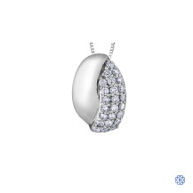 10kt White Gold Diamond Pendant