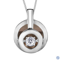 10kt White and Rose Gold Canadian Diamond necklace
