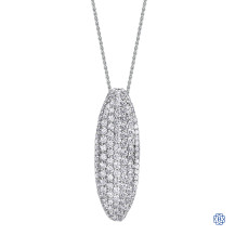 Diamond Envy 10kt white gold diamond pendant with chain