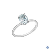 14kt Gold Lab Created Diamond Engagement Ring