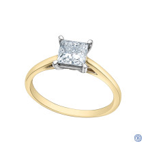 14kt Gold Lab Created Diamond Engagement Ring