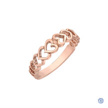 10kt rose gold stackable ring