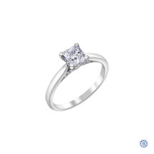 18kt white gold 1.09ct Maple Leaf Diamond Engagement Ring
