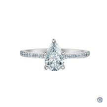 14kt White Gold 1.01ct Lab Created Diamond Engagement Ring