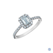 14kt White Gold 0.51ct Lab Created Diamond Engagement Ring