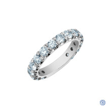 14kt White Gold Lab-Created Diamond Band
