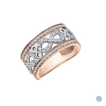 Diamond Envy 10kt white and rose gold diamond ring