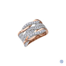 10kt White and Rose Gold Diamond Ring