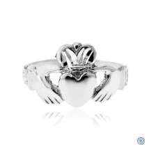 10kt White Gold Claddagh Ring