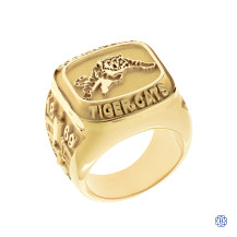 Hamilton Tiger-Cats Men's Large 10kt Yellow Gold Ring