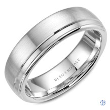 Bleu Royale Gold Wedding Band